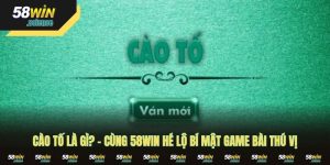 Cào Tố Là Gì? - Cùng 58WIN Hé Lộ Bí Mật Game Bài Thú Vị
